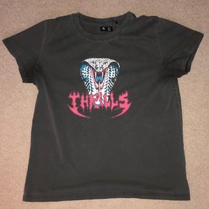 gray snake “thrills” t shirt